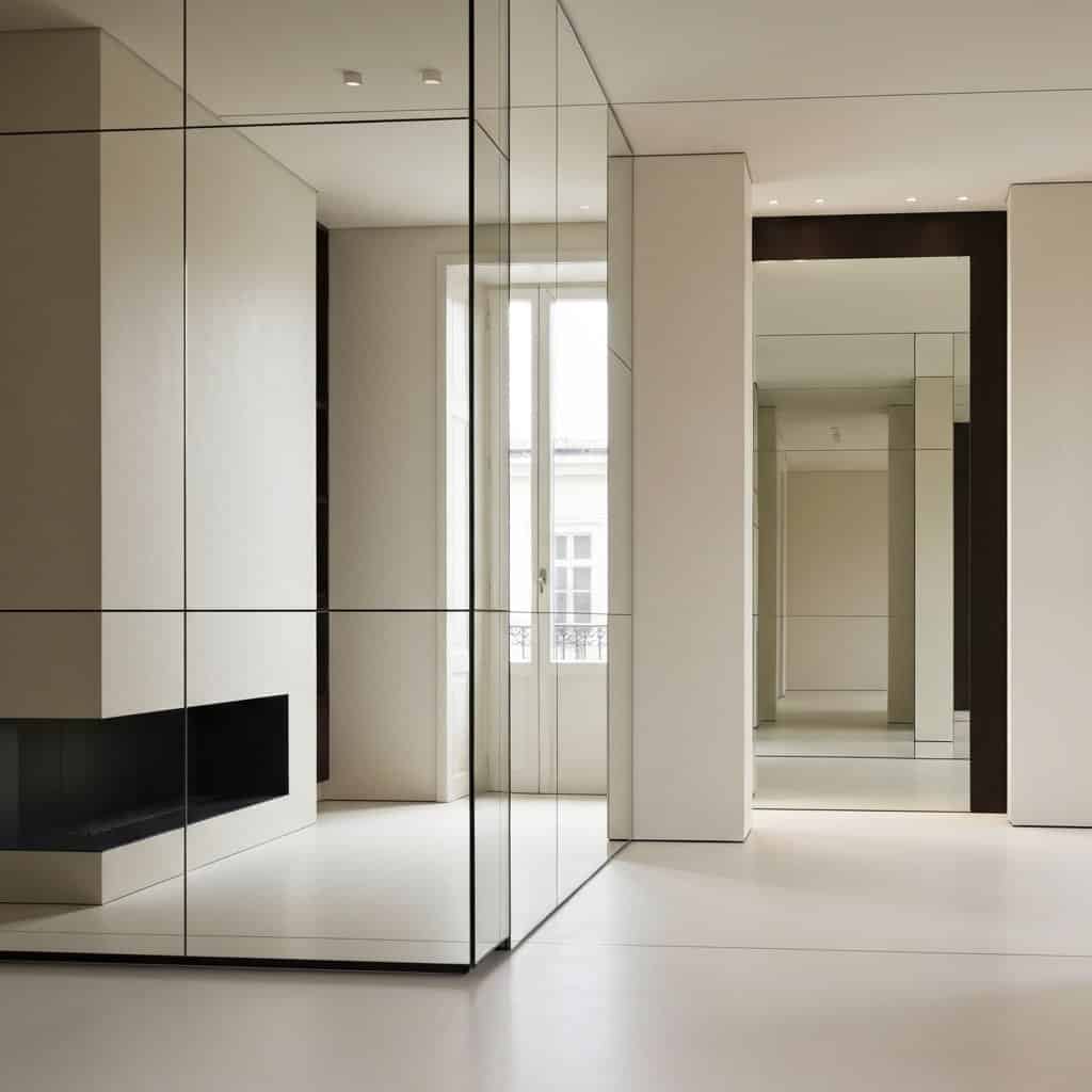 Jak wykorzystać lustra w aranżacji wnętrz: sztuczki optyczne